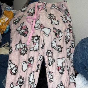 Disney Marie Fuzzy pants size L